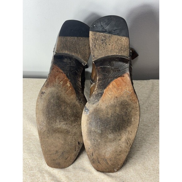 Mark Nason Men’s Cipher Ebroidered Brown Leather Boots Italy Size 11.5 67527 - Picture 14 of 15